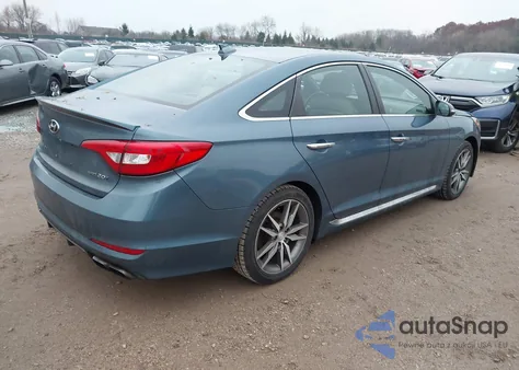 2015 Hyundai Sonata Sport 2.0T из США, поврежденный, VIN 5NPE34AB7FH101116